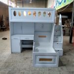 تخت دو طبقه حصیر دار میز تحریر سایز نوجوان ام دی اف وکیوم قیمت ۲۹تومن