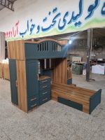 تخت دو طبقه کلاسیک مستر سایز نوجوان ام دی اف وکیوم
